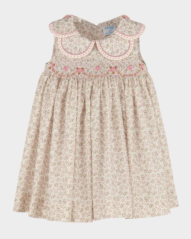 Girl's Tea Roses Floral-Print Dress, Size 4T-3